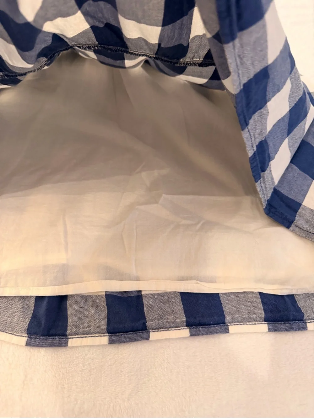 Girls Old Navy Gingham Ruffle Sleeve Dress size: L